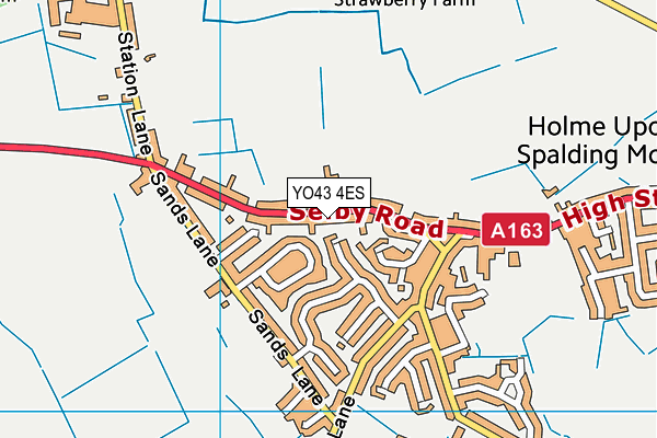 YO43 4ES map - OS VectorMap District (Ordnance Survey)
