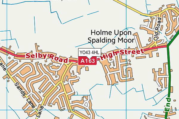 Holme-on-spalding-moor Primary School map (YO43 4HL) - OS VectorMap District (Ordnance Survey)