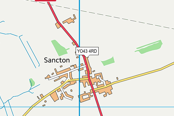 YO43 4RD map - OS VectorMap District (Ordnance Survey)