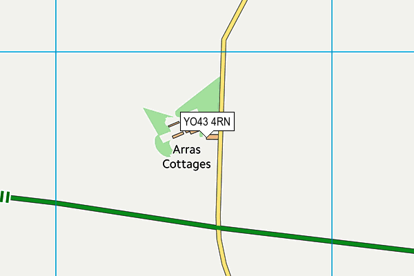 YO43 4RN map - OS VectorMap District (Ordnance Survey)