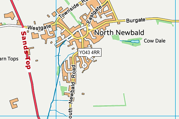 YO43 4RR map - OS VectorMap District (Ordnance Survey)