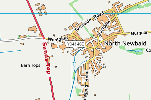 YO43 4SE map - OS VectorMap District (Ordnance Survey)