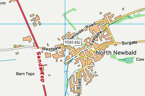 YO43 4SJ map - OS VectorMap District (Ordnance Survey)