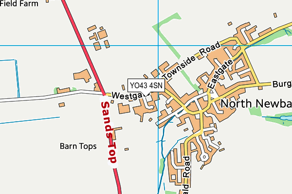 YO43 4SN map - OS VectorMap District (Ordnance Survey)