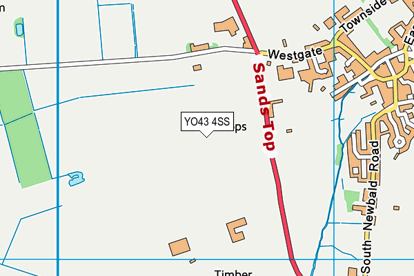YO43 4SS map - OS VectorMap District (Ordnance Survey)