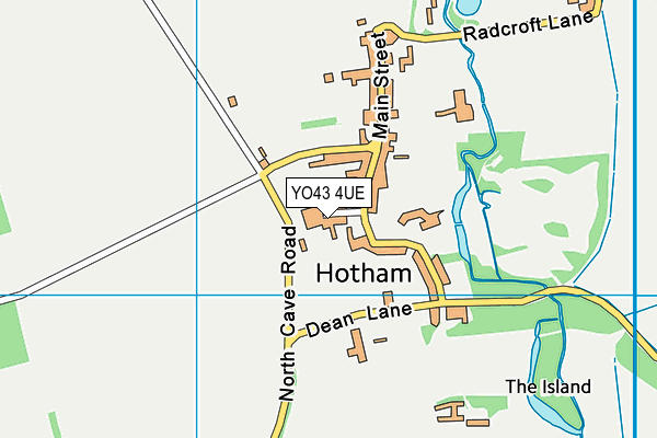 YO43 4UE map - OS VectorMap District (Ordnance Survey)