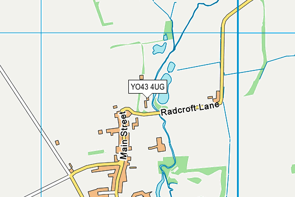 YO43 4UG map - OS VectorMap District (Ordnance Survey)