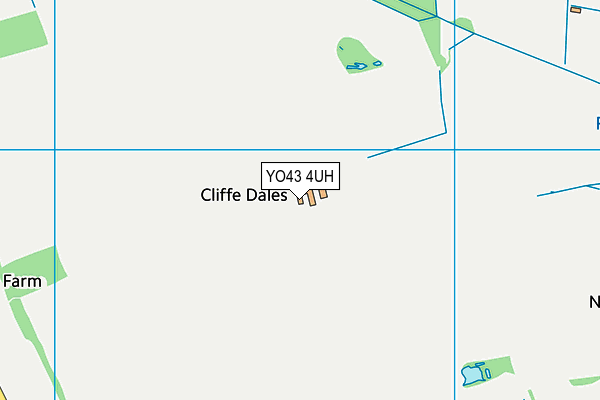 YO43 4UH map - OS VectorMap District (Ordnance Survey)