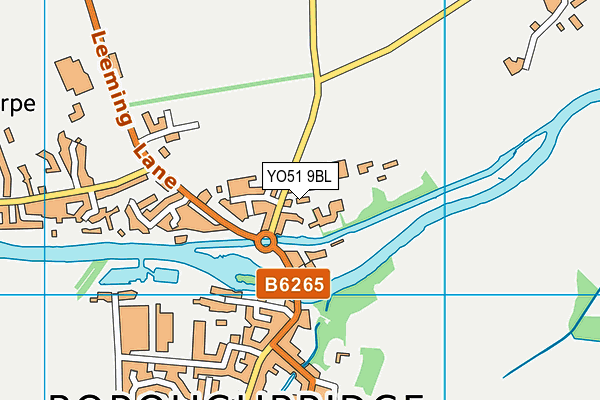 YO51 9BL map - OS VectorMap District (Ordnance Survey)