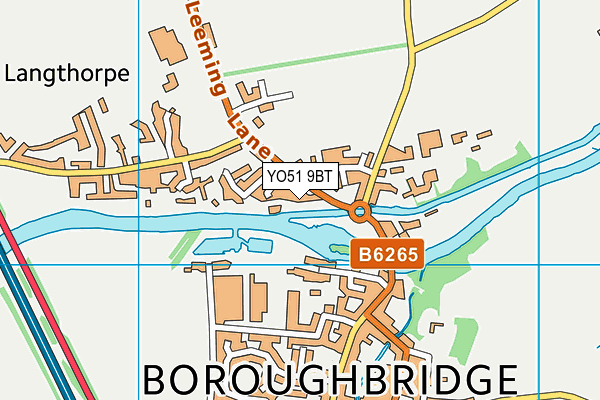 YO51 9BT map - OS VectorMap District (Ordnance Survey)