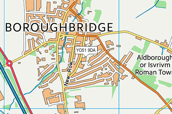 YO51 9DA map - OS VectorMap District (Ordnance Survey)