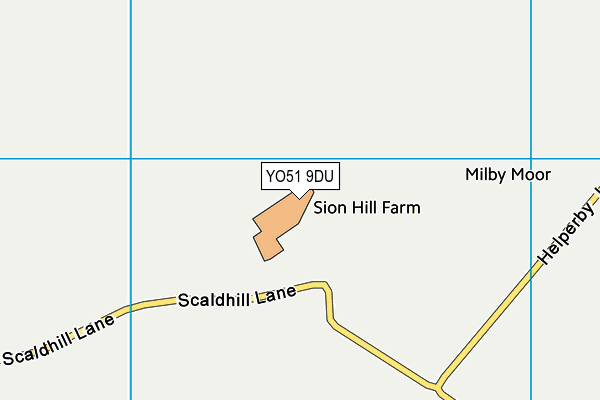 YO51 9DU map - OS VectorMap District (Ordnance Survey)