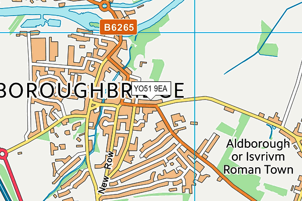Aldborough Road Sports Ground map (YO51 9EA) - OS VectorMap District (Ordnance Survey)