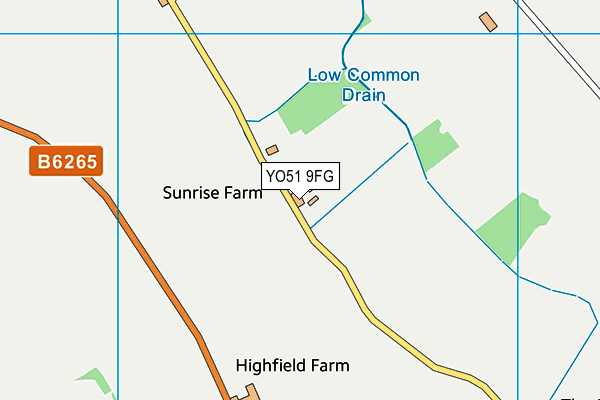 YO51 9FG map - OS VectorMap District (Ordnance Survey)