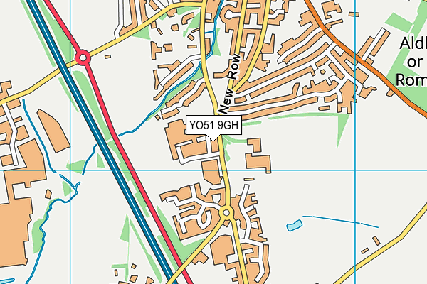 YO51 9GH map - OS VectorMap District (Ordnance Survey)