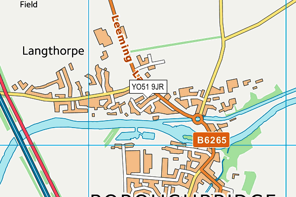 YO51 9JR map - OS VectorMap District (Ordnance Survey)