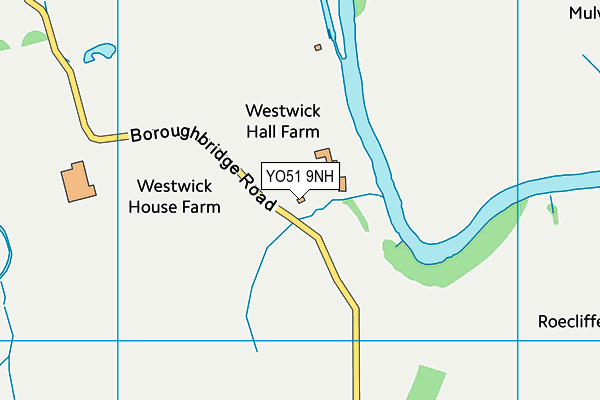 YO51 9NH map - OS VectorMap District (Ordnance Survey)