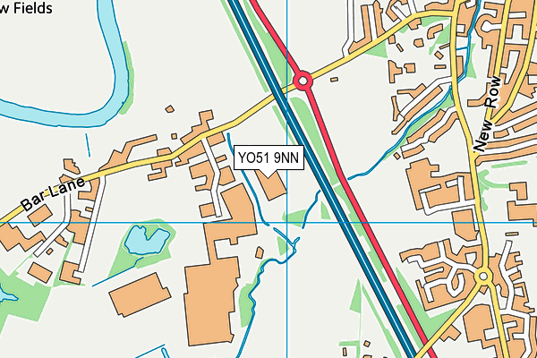 YO51 9NN map - OS VectorMap District (Ordnance Survey)