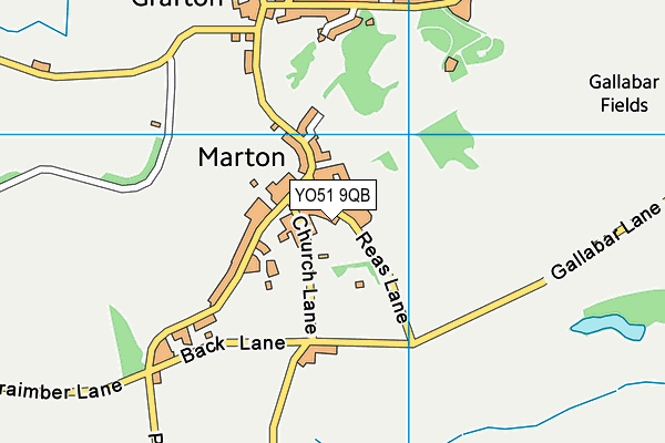 Marton-Cum-Grafton Church of England Primary School map (YO51 9QB) - OS VectorMap District (Ordnance Survey)