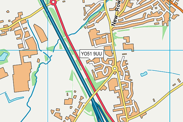 YO51 9UU map - OS VectorMap District (Ordnance Survey)