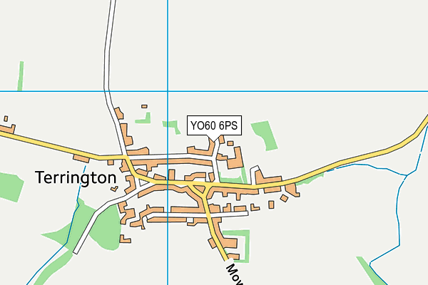 YO60 6PS map - OS VectorMap District (Ordnance Survey)