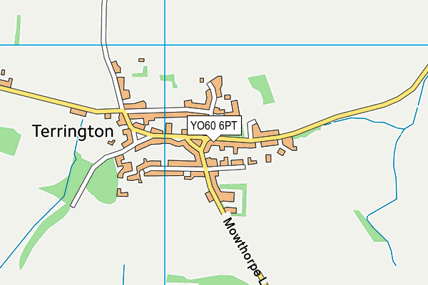 YO60 6PT map - OS VectorMap District (Ordnance Survey)