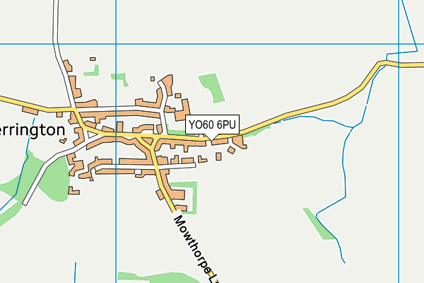 YO60 6PU map - OS VectorMap District (Ordnance Survey)