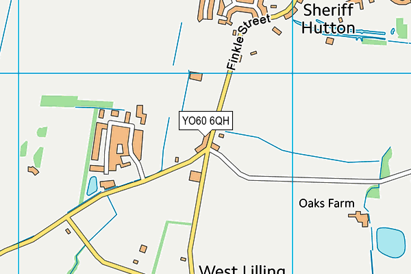YO60 6QH map - OS VectorMap District (Ordnance Survey)