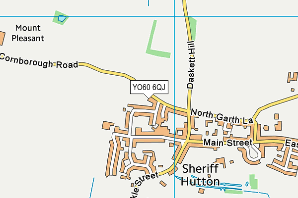 YO60 6QJ map - OS VectorMap District (Ordnance Survey)
