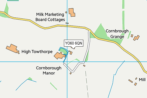 YO60 6QN map - OS VectorMap District (Ordnance Survey)