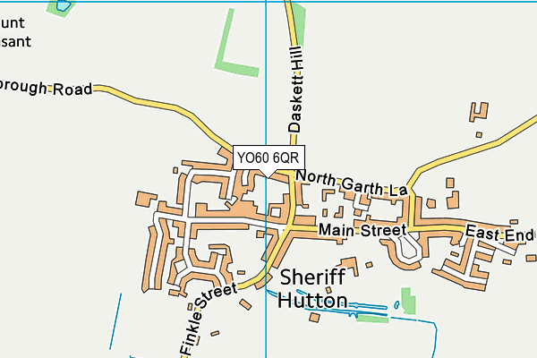 YO60 6QR map - OS VectorMap District (Ordnance Survey)