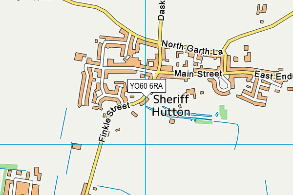 Sheriff Hutton Playing Fields map (YO60 6RA) - OS VectorMap District (Ordnance Survey)