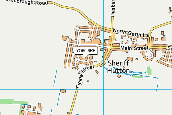 YO60 6RE map - OS VectorMap District (Ordnance Survey)