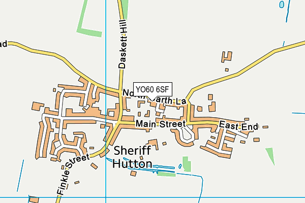 YO60 6SF map - OS VectorMap District (Ordnance Survey)