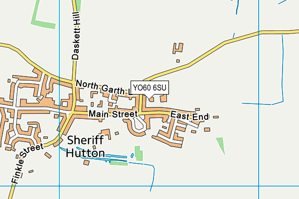 YO60 6SU map - OS VectorMap District (Ordnance Survey)