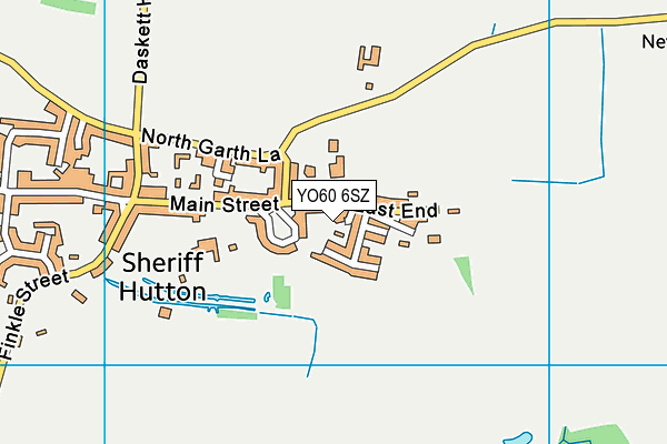 YO60 6SZ map - OS VectorMap District (Ordnance Survey)