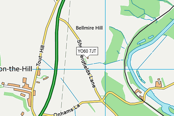 YO60 7JT map - OS VectorMap District (Ordnance Survey)