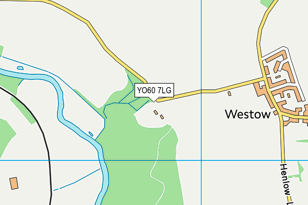 YO60 7LG map - OS VectorMap District (Ordnance Survey)
