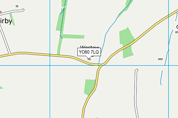 YO60 7LQ map - OS VectorMap District (Ordnance Survey)