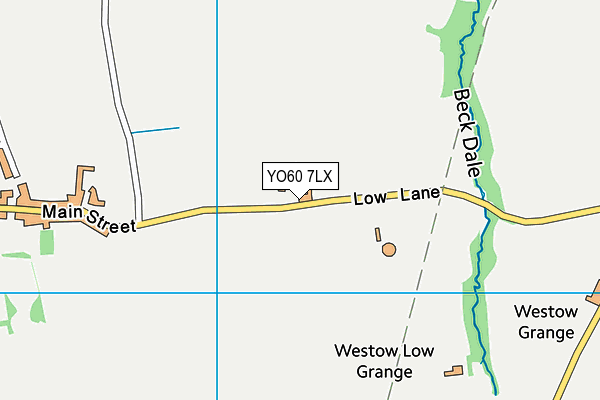 YO60 7LX map - OS VectorMap District (Ordnance Survey)