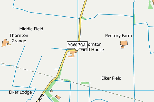 YO60 7QA map - OS VectorMap District (Ordnance Survey)