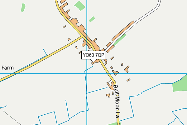 YO60 7QP map - OS VectorMap District (Ordnance Survey)