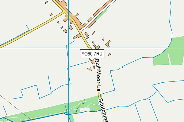 YO60 7RU map - OS VectorMap District (Ordnance Survey)