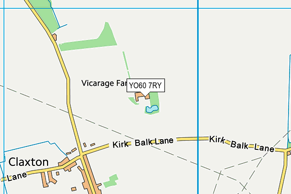 YO60 7RY map - OS VectorMap District (Ordnance Survey)
