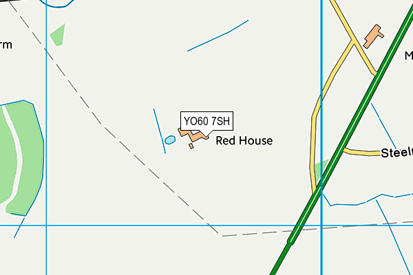 YO60 7SH map - OS VectorMap District (Ordnance Survey)