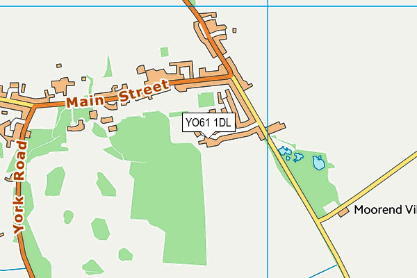 YO61 1DL map - OS VectorMap District (Ordnance Survey)