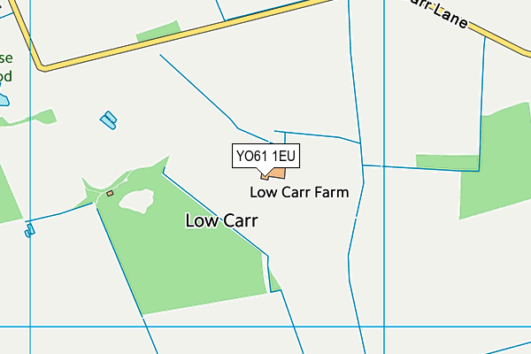 YO61 1EU map - OS VectorMap District (Ordnance Survey)