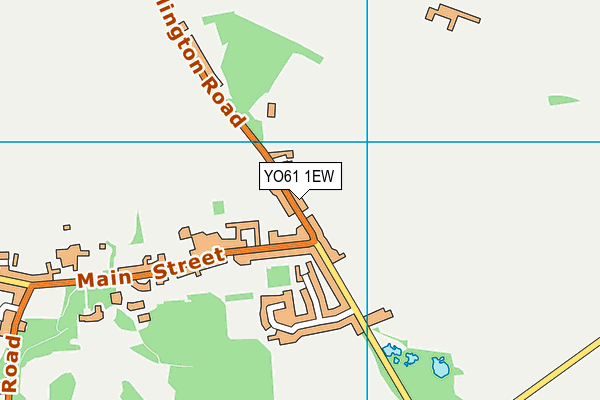 YO61 1EW map - OS VectorMap District (Ordnance Survey)