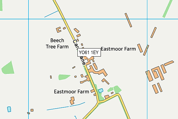 YO61 1EY map - OS VectorMap District (Ordnance Survey)