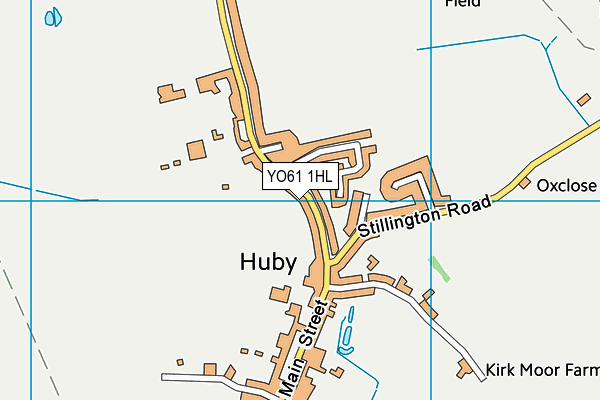 YO61 1HL map - OS VectorMap District (Ordnance Survey)